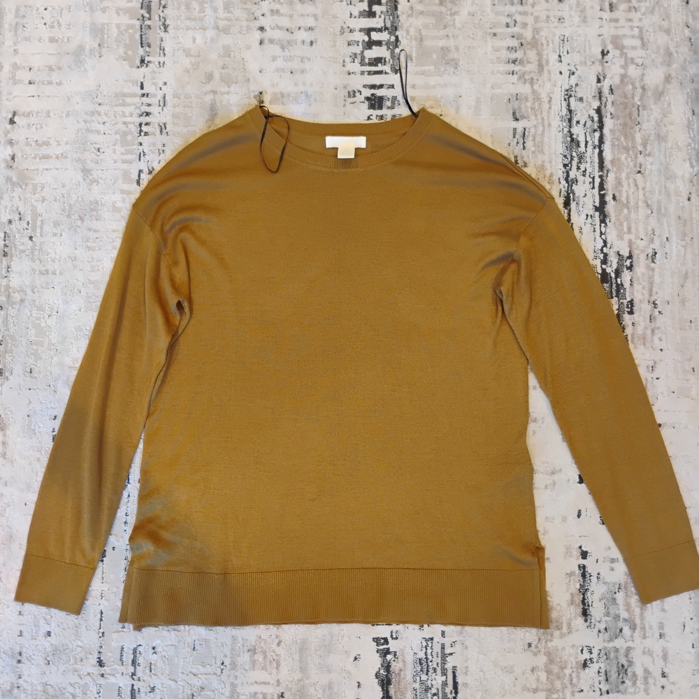 H&M Women's Mustard Crewneck Sweater